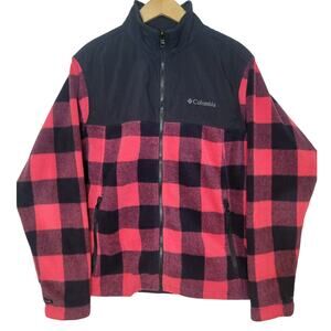 Womens Columbia Bugaboo Buffalo Plaid Fleece Zip Jacket Lrg